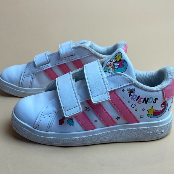 Adidas Disney Minnie Daisy Grand Court Sneakers - Toddler Size 11 - Picture 2 of 11